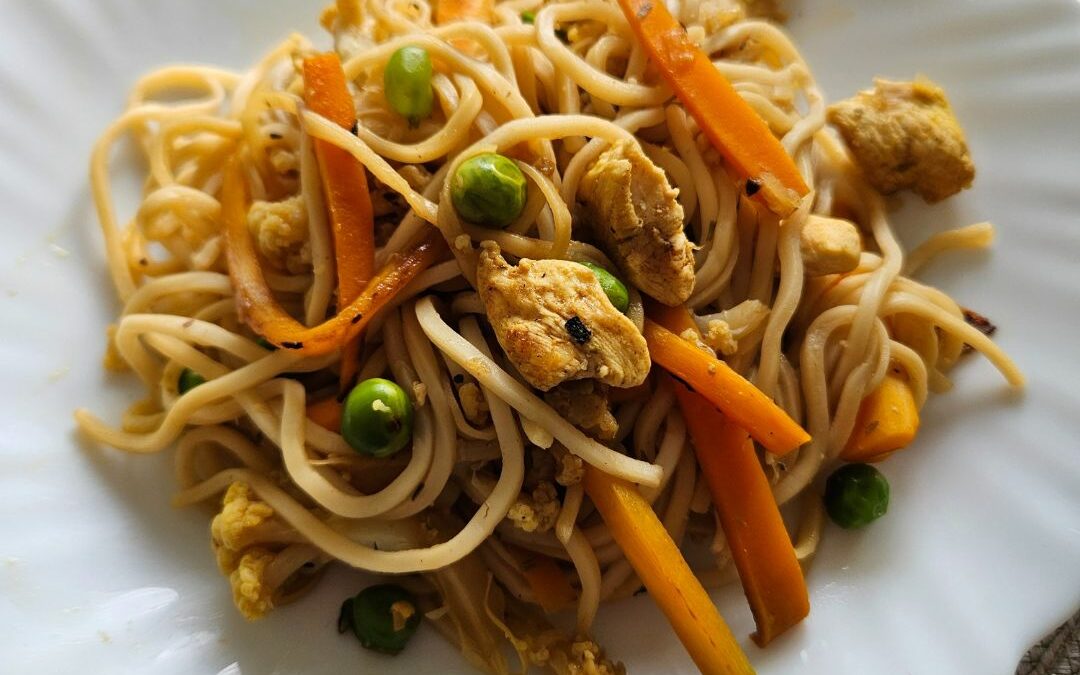 Nouilles chinoises aux légumes