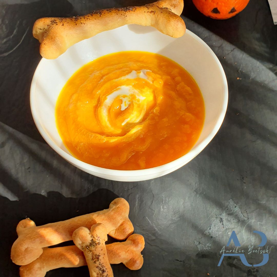 velouté potimarron spécial halloween